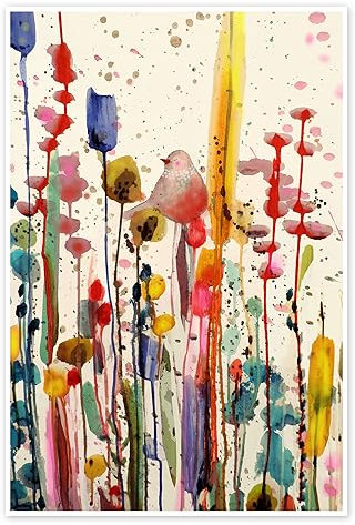 Dieser sanfte Morgen Poster von Sylvie Demers 70 x 100 cm Bunt Wandbilder Wanddeko