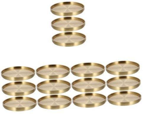 SOLUSTRE 5 Sätze Kupfer Untersetzer Korb Mit Deckel Tassenuntersetzer Für Den Tisch Bar Kupferuntersetzer Getränkeuntersetzer Schreibtischuntersetzer Hot Pads Topflappen Messing 3 Stück * 5