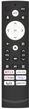 New Upgrade Remote for Hisense Smart Google TV, ERF3M90H Replacement Remote Control Compatible for Hisense UHD 4K ULED Google TVs, Replacement Hisense ERF3M90H ERF3A90 ERF3J80H Remote Control