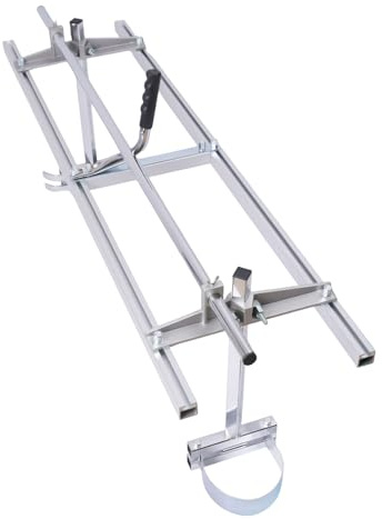 48 Multifunktional Tragbare KettensäGe MüHle Mobiles SäGewerk Forst Brett SäGe KettensäGewerk Chainsaw Mill Silber KettensäGenmüHle KettensäGenfüHrungsschiene FüR Holzbearbeitung Bauwesen Baum