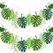 2 Stück Dschungel Deko Geburtstag, Tropische Blatt Banner Girlande Tropische Blätter Banner, Tropische Blätter Girlande Wiederverwendbare Dschungel Geburtstag Dekoration für Hawaii Thema Party