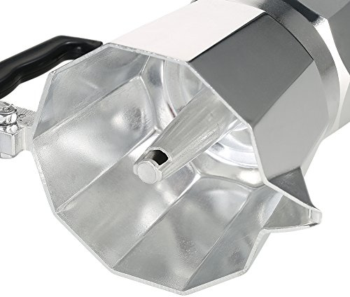 petjoyful 3-Tassen-Aluminium-Espresso-Perkolator, Kaffeekocher, Mokka-Kanne für den Einsatz auf Herd, Gasherd, elektrothermischem Ofen