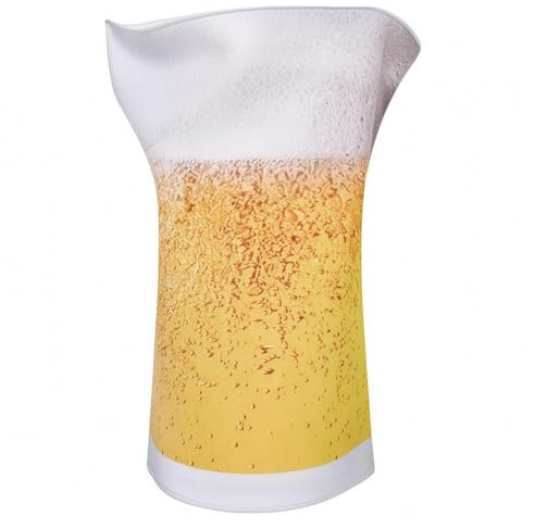Milageto Beer Mug Costume Printed Bubbles Beer Glass Costume Unisex Performance Wear for Adults