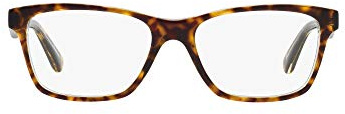 Vogue Eyewear Womens VO2787 Square Prescription Eyewear Frames, Top Havana/Transparent/Demo Lens, 53 mm