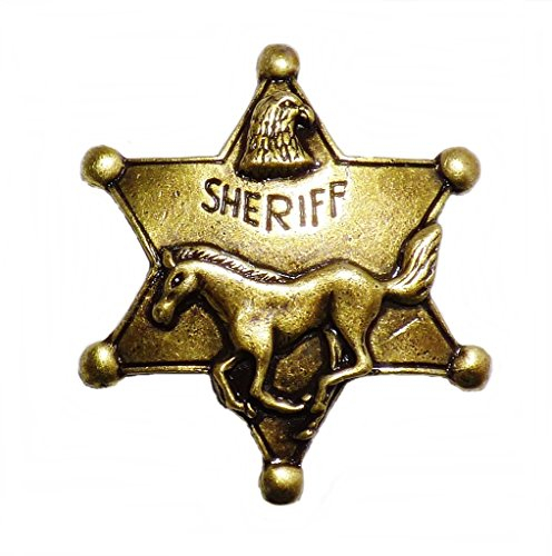 AW-Collection Anstecknadel Sheriff Stern Pferd Adler Western Country Ferne Westen