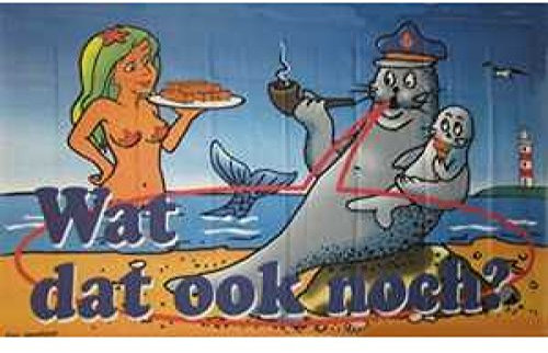 Everflag Flagge 90 x 150 : Moin Moin Wat dat OOK noch