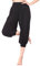 BeautyWill Yogahose/Laufhose/Jogginghose Fitness-Hose Hose in 3/4-Länge für Damen - für Sport und Training aus 95% Modal, M, Schwarz, M, Farbe: Schwarz