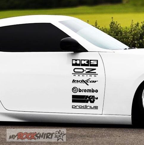 myrockshirt Sponsor Set 66 30 x 17 cm Aufkleber,Sticker, Autoaufkleber,