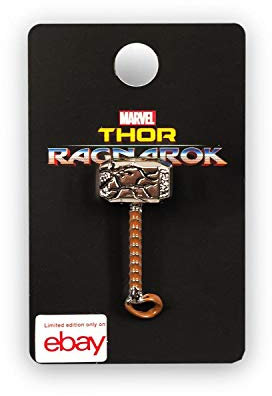 OFFICIAL Thor Ragnarok Cracked Mjolnir Hammer | Enamel Collector's Pin | Approx. 1.5 Tall