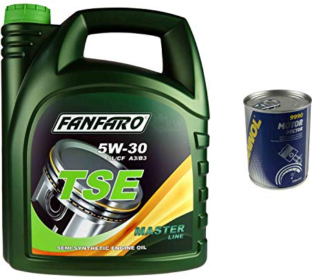 5L Motoröl FANFARO TSE 5W-30 Öl 1x MANNOL Motor Doctor ADDITIV