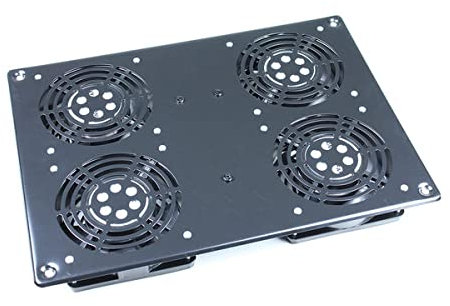 KIMEX - Accessoire pour Rack et Baie de Brassage 19 - Bloc 4 Ventilateurs - De Toit - 110-0203