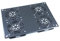 KIMEX - Accessoire pour Rack et Baie de Brassage 19 - Bloc 4 Ventilateurs - De Toit - 110-0203