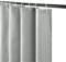 Furlinic Tenda Doccia Antimuffa Angolare in Tessuto Poliestere Grigio per Vasca da Bagno con 6 Ganci - 90x180cm