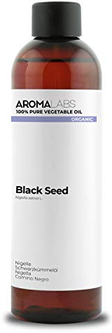 Nigelle BIO (Nigella sativa) - 250 mL - Huile Végétale Vierge et Certifiée AB - Aroma Labs - Made in France