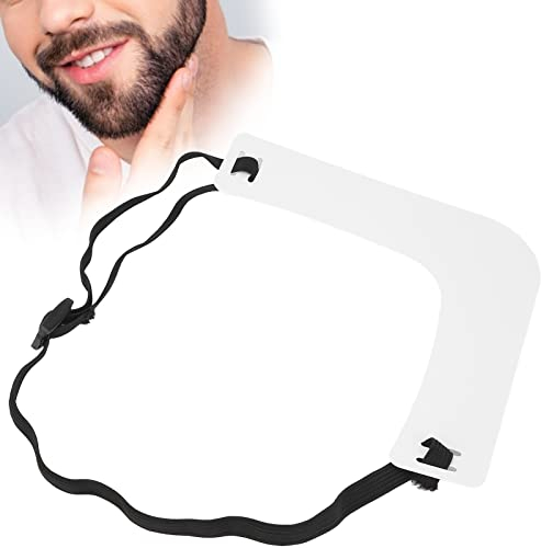 Männer Bartformer Kunststoff Schnurrbart Ausschnitt Trimmen Guide Shaper Bartformungswerkzeug, Ausschnitt Vorlage Guide, Haaransatz Vorlage Schablone, Schnurrbart Rand Rasiervorlage für Männer Haarsty