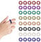 40 Stücke Finger Massage Ring, 8 Farben Stachelige Sensorische Finger Ringe Anti Stress Acupressur Ringe, Leise Stress Reduzierer und Massager für Jugendliche Erwachsene