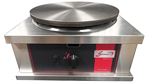 Crêpière Gaz Professionnelle Carrée à Usage Intensif - Ø 400 mm - Sofraca