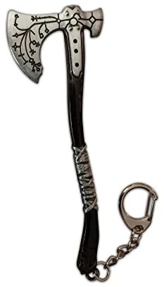 Eillwin Rune Leviathan Kratos Ice Axe Keyring Big Viking Vintage Axe Hammer Keychain gift