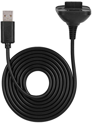 Cavo di Ricarica per Controller 360 - Cavo di Ricarica ABS a Ricarica Rapida 2 in 1 da 1,5 M, Cavo di Ricarica Cablato per Controller 360(Nero)