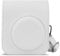 PU Leather Camera Case Compatible with Fujifilm Instax Mini12 Instant Camera with Adjustable Strap and Pocket (white)