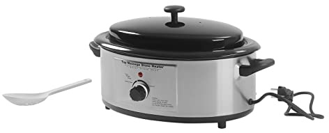 Hot Stone Wärmegerät, 6 Liter Professioneller Heiße Steine Erwärmer mit Schöpfkelle Für Die Wärmebehandlung - Digitales Display Und Automatische Wärmeerhaltung