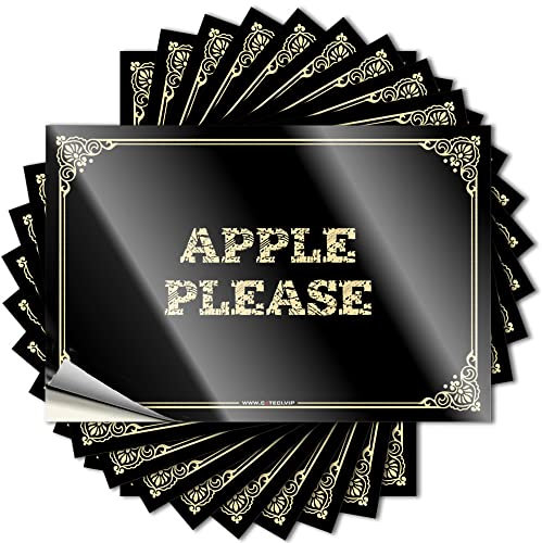 Aufkleber für Autos Apple Please Stickers Unpassende Aufkleber Aufkleber für Ihr Auto (Farbe: Farbe, Größe: 6X9CM)