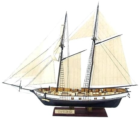 Generic Schiffsmodell Holzsegelboot Holzmodellbau - Holzschiffmodellbausatz - Segelboot - Klassisch, Traditionell - Erwachsener - Unisex - Nicht zusammenklappbar