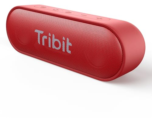 Tribit Bluetooth-Lautsprecher, XSound Go-Lautsprecher mit 16W lautem Klang und tieferem Bass, 24 Stunden Spielzeit, IPX7 wasserdicht, Bluetooth 5.0 TWS Pairing