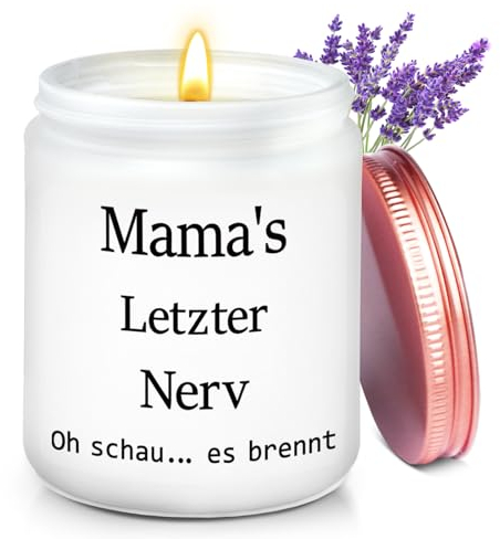 Muttertagsgeschenk Geschenke für Mama, Geburtstagsgeschenk für Mama von Tochter Sohn, Mama Duftkerzen, Mama Geschenk, Mutter Geschenk zum Muttertag Geburtstag Weihnachten (Lavendel)