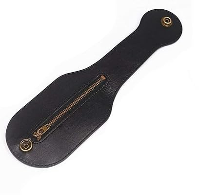 Herren Mini Leder müNze GeldböRse Selbstverteidigung GüRteltasche, Leder schläGer Boston Coin Change Bag Kann In Eine Ledertasche Gelegt Oder Auf Einen GüRtel Gewickelt Werden. (Schwarz)