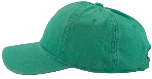 fashionchimp Baseballcap im Vintage Used-Look aus 100% Baumwolle, Unisex Jeans Denim Cap (Softgrün)