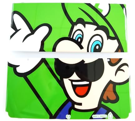 Limited Green New3DS - Juego de 2 placas de cubierta superior e inferior de carcasa extra, compatible con consola Nintendo New 3DS, para placa frontal superior e inferior edición Lui-Gi