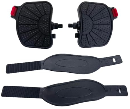 Dickly Pedalriemen für Heimtrainer, Fahrradpedalriemen, universeller Festradriemen mit Riemen, Fußclip-Pedale, Gürtel für Reitsport, für 1 oder 2 Zoll