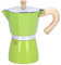 300ML Coffee Pot Moka Maker Aluminum Alloy Coffee Kettle Gas Stove Electrothermal Furnace Home Supplies (Green)