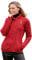 Aran Crafts Irish Women's Side Zip Cardigan Sweater, 100% Merino Wool, Authentic & Traditional, Cherry Red Cable Knit Design, Celtic Knot Zipper and Insert Pockets, Made in Ireland (Z4630-XL-RED)