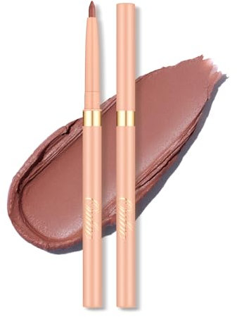 OULAC Braun Eye Liner & Lipliner Stift 2 IN 1, Wischfester, Waterproof Schwenkbarer Kajalstifte, Langanhaltender Matte Finish, Schnelltrocknung, Hochpigmentierter, Vegan (L03) Naked Liner
