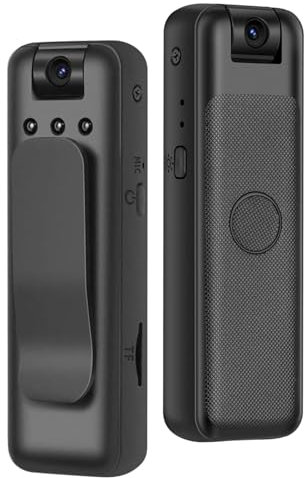 Genérico Videocamera Sportiva 180 ° Grande Angolo Video, Videocamera Ring Shot, 1 Ora Di Durata Della Batteria 1080p HD IR Visione Notturna Telecamera WiFi per Sport All'aperto E Registrazione