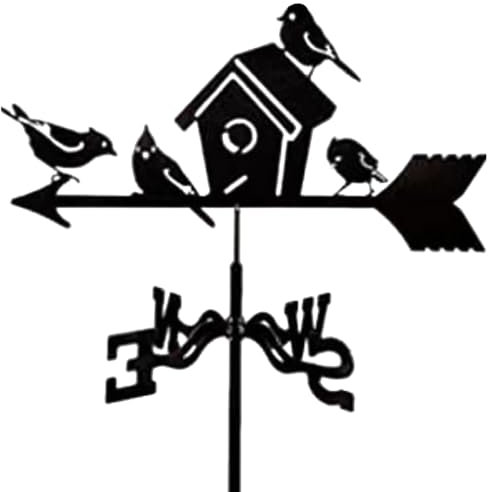 Girouette de toit, ailettes de mesure du vent en forme d'animal, indicateur de direction du vent de jardin, piquet pour balcon, jardin, bateaux, girouette décorative pour espaces extérieurs