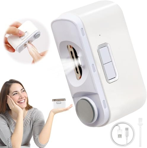 Electric Nail Clippers Cutter, 2 in 1 Automatic Finger Nail Clipper with Nail Scraps Storage, Light, USB Rechargeable Safe Fingernail Trimmer for Adult Seniors Baby Effortless Trimming Polishing