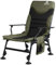 CampFeuer Angelstuhl Moosgrün/Schwarz | Höhenverstellbarer Campingstuhl | Faltbarer Karpfenstuhl | Outdoor Travelchair für Camping, Zelten, Angeln | Fischerstuhl klappbar, Carp Chair, Angelliege
