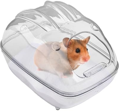 Hamster-Sand-Badebox – Chinchilla-Badebox, Kleintier-Badewanne für Körperreinigung, Chinchilla-Badezimmer-Lebensraumbehälter