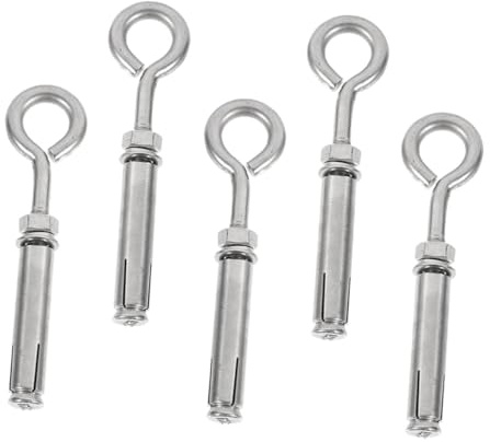 LIFKOME 5 pezzi Espansione con Anello Chiuso in Acciaio Inossidabile per Ganci Tombini Resistente e Sicuro Superficie Liscia Antitaglio Carico Pesante Facile Installazione