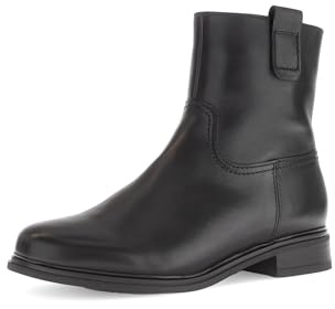 Gabor Damen Chelsea Boots, Frauen Stiefeletten,Lammfell,Bootee,Booties,halbstiefel,Kurzstiefel,uebergangsschuhe,schwarz,44 EU / 9.5 UK