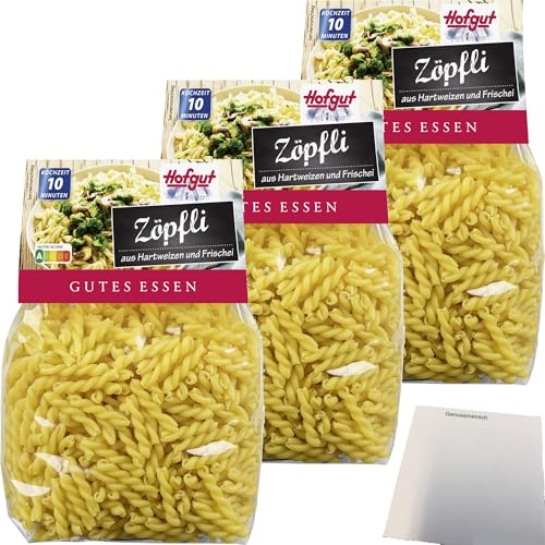 usy Bundle für Hofgut Zöpfli 3er Pack (3x500g Beutel) + usy Block