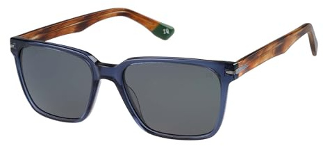 Botaniq Rechteckig Azetat Brille in Blau für Herren, optional mit Sehstärke (Modell BIS-7060-105)