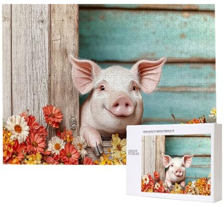 Puzzle für Erwachsene 2000 Teile Süße Schweine 100 x 70cm Puzzles für Erwachsene Pädagogisches Spiel Herausforderung Spielzeug 2000 Teile Puzzles für Kinder Als Geschenk und Wanddekoration l-514