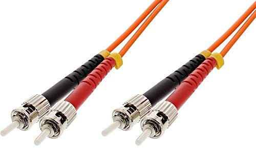 Intellinet 510325 câble de fibre optique 5 m ST Orange - Câbles de fibre optique (5 m, ST, ST, Male connector / Male connector, Orange)