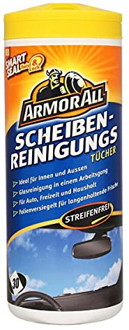 Armorall Glass Wipes 25 + 5 Extra Free Tub 30 Wipes
