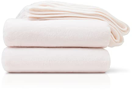 Amago - Kuscheldecke, Cashmere-Feeling, 220 x 240 cm - Wollweiß