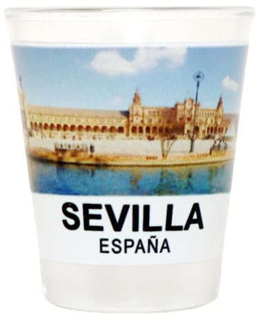 Sevilla Spain Shot Glass by World by Shotglass